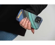 Dėklas Case for iPhone 15 PLUS Forcell F-Protect Mirage compatible with Magsafe jade marble
