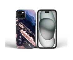 iPhone 15 PRO dėklas Forcell F-Protect Mirage, suderinamas su Magsafe Military Drop-Test auksinis isoluotas