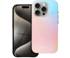 Dėklas Case for iPhone 15 PRO Forcell F-Protect Mirage compatible with Magsafe Military Drop-Test pinky mėlynas