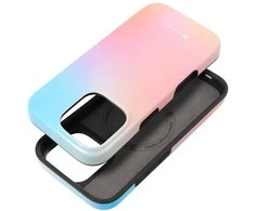 „iPhone 15 PRO Forcell F-Protect Mirage“ dėklas, suderinamas su „Magsafe Military Drop-Test“ – mažas mėlynas