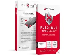 Hybrid glass to iPhone 17 PRO MAX Forcell Flexible 5D juodas