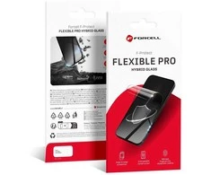 Hibridinis stiklas iPhone 15 PRO MAX Forcell Flexible 5D juodas