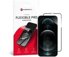 Hybrid glass to iPhone XS MAX / 11 PRO MAX Forcell Flexible 5D juodas