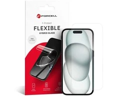 Hibridinis stiklas su „iPhone 15 Forcell Flexible Nano Glass“