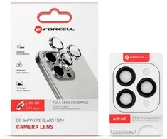 Tempered Glass Camera Lens for iPhone 16 PRO / 16 PRO MAX Forcell Premium titanium baltas