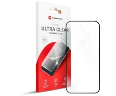 Grūdintas stiklas iPhone 17 PRO MAX / 18 PRO MAX Forcell Ultra Clear Glass juodas