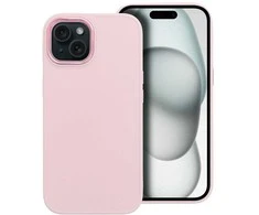 OEM dėklas, skirtas „iPhone 15 Frame“, miltelinės rožinės spalvos