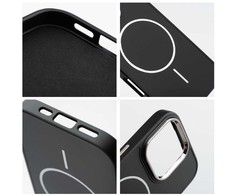 Oem Originalus „iPhone 15 PRO MAX“ dėklas su rėmeliu ir „MagSafe“ juodas