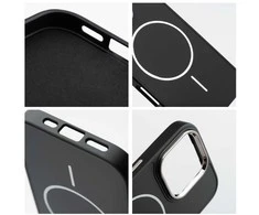 Oem Originalus „iPhone 16 PRO MAX“ dėklas su rėmeliu ir „MagSafe“ juodas