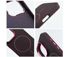 OEM dėklas, skirtas iPhone 14 Frame Mag Cover, suderinamas su MagSafe violetine