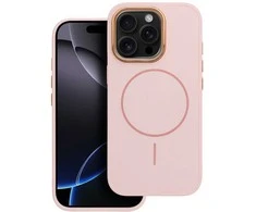 Oem Originalus „iPhone 15 PRO Frame Mag Cover“ dėklas, suderinamas su „MagSafe“, rausvos spalvos.