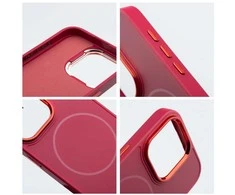 Oem Originalus „iPhone 16 PRO“ dėklas, suderinamas su „MagSafe“, rausvai raudonas