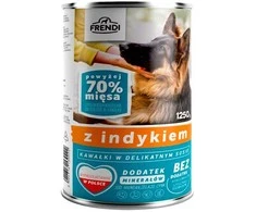 FRENDI su kalakutienės gabaliukais subtiliame padaže - šlapias šunų maistas - 1250g