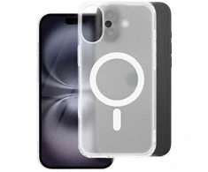 Dėklas Oem Case for iPhone 15 PLUS Frost Mag Cover compatible with MagSafe transparent frozen