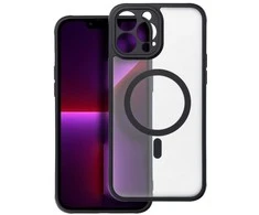 „Oem“ dėklas, skirtas „iPhone 13 PRO MAX“, visiškai matinis „Mag“ dėklas, suderinamas su „MagSafe“ juodas