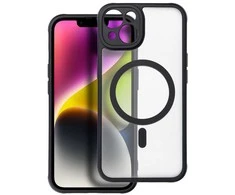 OEM dėklas, skirtas „iPhone 14“ visiškai matiniam „Mag“ dėklui, suderinamas su „MagSafe“ juodu dangteliu.