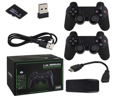 Jokomisiada Žaidimų konsolės komplektas HDMI RETRO + 2 pagalvėlės Daugiau nei 20 000 žaidimų kaip anksčiau GR0696