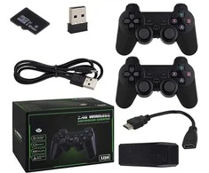 Jokomisiada Žaidimų konsolės komplektas HDMI RETRO + 2 pagalvėlės Daugiau nei 20 000 žaidimų kaip anksčiau GR0696