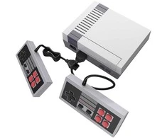 „GameBox R6“ 8 bitų retro TV AV RCA analoginė žaidimų konsolė su dviem valdikliais ir 620 integruotų žaidimų