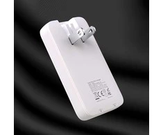 Įkroviklis jungiama į tinklą podróżna GaN Dudao A65Q 65W USB-A / USB-C PD ultracienka EU / US - balta