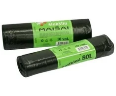 Plasta Šiukšlių maišai, 80l/10vnt., 30mikr.