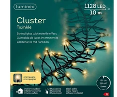 Nežinomas Garland of light bulbs Cluster Soft Baltas 494955. 10.5 m