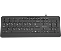 Gembird KB-MCH-05-CYRL Slim su laidu multimedia klaviatūra, juodas, RU išdėstymas