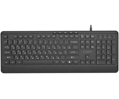 Gembird KB-MCH-05-CYRL Slim su laidu multimedia klaviatūra, juodas, RU išdėstymas