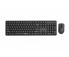 Klaviatūra Gembird KBS-WMS-01 Silent key Pro Business wireless desktop set, juodas, US išdėstymas
