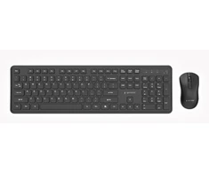 Klaviatūra Gembird KBS-WPS-01 Slim Pro Business wireless desktop set, juodas, US išdėstymas