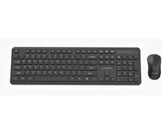 Klaviatūra Gembird KBS-WPS-01 Slim Pro Business wireless desktop set, juodas, US išdėstymas