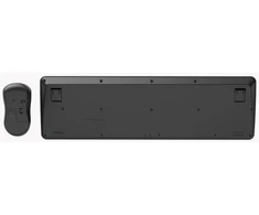 Klaviatūra Gembird KBS-WPS-01 Slim Pro Business wireless desktop set, juodas, US išdėstymas