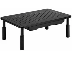 Laikiklis Gembird MS-TABLE-D-01 reguliuojamas monitoriaus stovas su stalčiumi (stačiakampis)