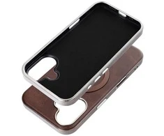 Oem GENTLEMAN MAG COVER dėklas suderinamas su MagSafe skirtas Apple iPhone 15 rudos spalvos