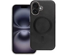OEM dėklas, skirtas iPhone 16, „Gentleman Mag Cover“, suderinamas su „MagSafe“ (juodas)