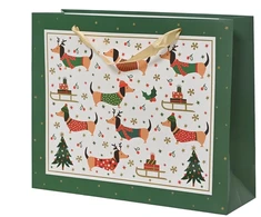 None Gift bag Decoris Dog. 10 cm x 26 cm x 32 cm