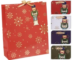 None Gift bag Snowflakes. 26 cm x 32 cm