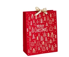None Gift bag Velvet. 18 cm x 23 cm. red col.