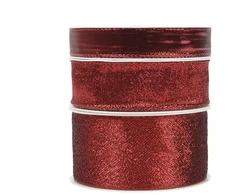 Nežinomas Dovanų pakavimo juosta Decoris Glitter. raudona