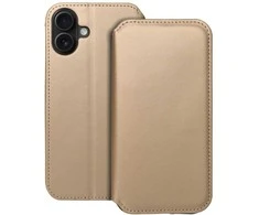 OEM atverčiamas dėklas iPhone 16 PLUS su dviguba kišene ir auksiniu dėklu
