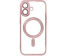 OEM dėklas, skirtas iPhone 17, Electro Mag dėklas, suderinamas su MagSafe, auksinis-rose