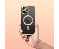 Dėklas Oem Case for iPhone 12 PRO MAX Electro Mag Cover compatible with MagSafe auksinis