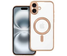 OEM dėklas, skirtas iPhone 16 PLUS, Electro Mag dėklas, suderinamas su MagSafe auksiniu dangteliu
