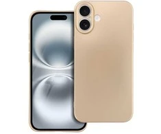 OEM dėklas, skirtas iPhone 16 PLUS, metalinis auksinis