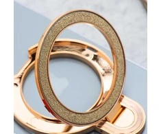 OEM telefono stovas CIRCLE GLITTER - priklijuojamas - auksinis
