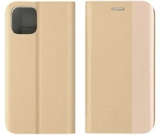 OEM atverčiamas dėklas iPhone 16 PLUS jautriai knygutei auksinis