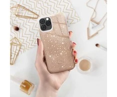 OEM dėklas, skirtas iPhone 15 PLUS, blizgantis auksinis