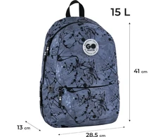 Gopack Mokyklinė kuprinė GO26-188M-3. pilka sp.. 28,5x13x41 cm