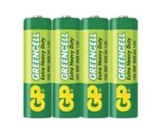 GP Baterija (AA) GREENCELL Zink carbon R6/AA 15G-S4 (4 batteries / shrink) 1.5V