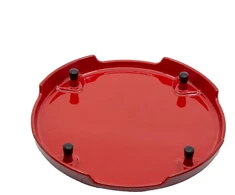 Sourcing Emaliuotas ketaus padėkliukas, raudonas, ⌀ 23 cm.